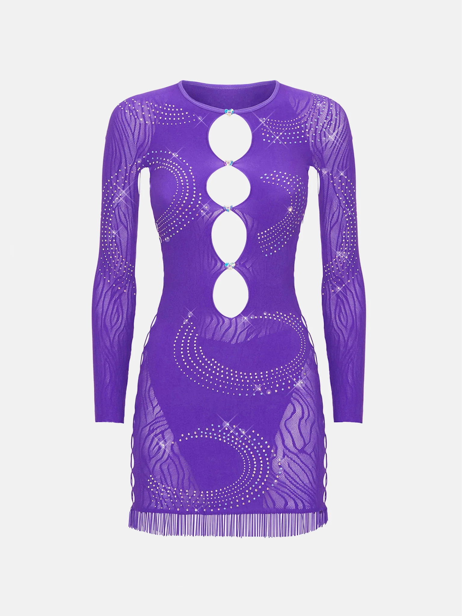 Rhinestoned Miranda Dress Twilight