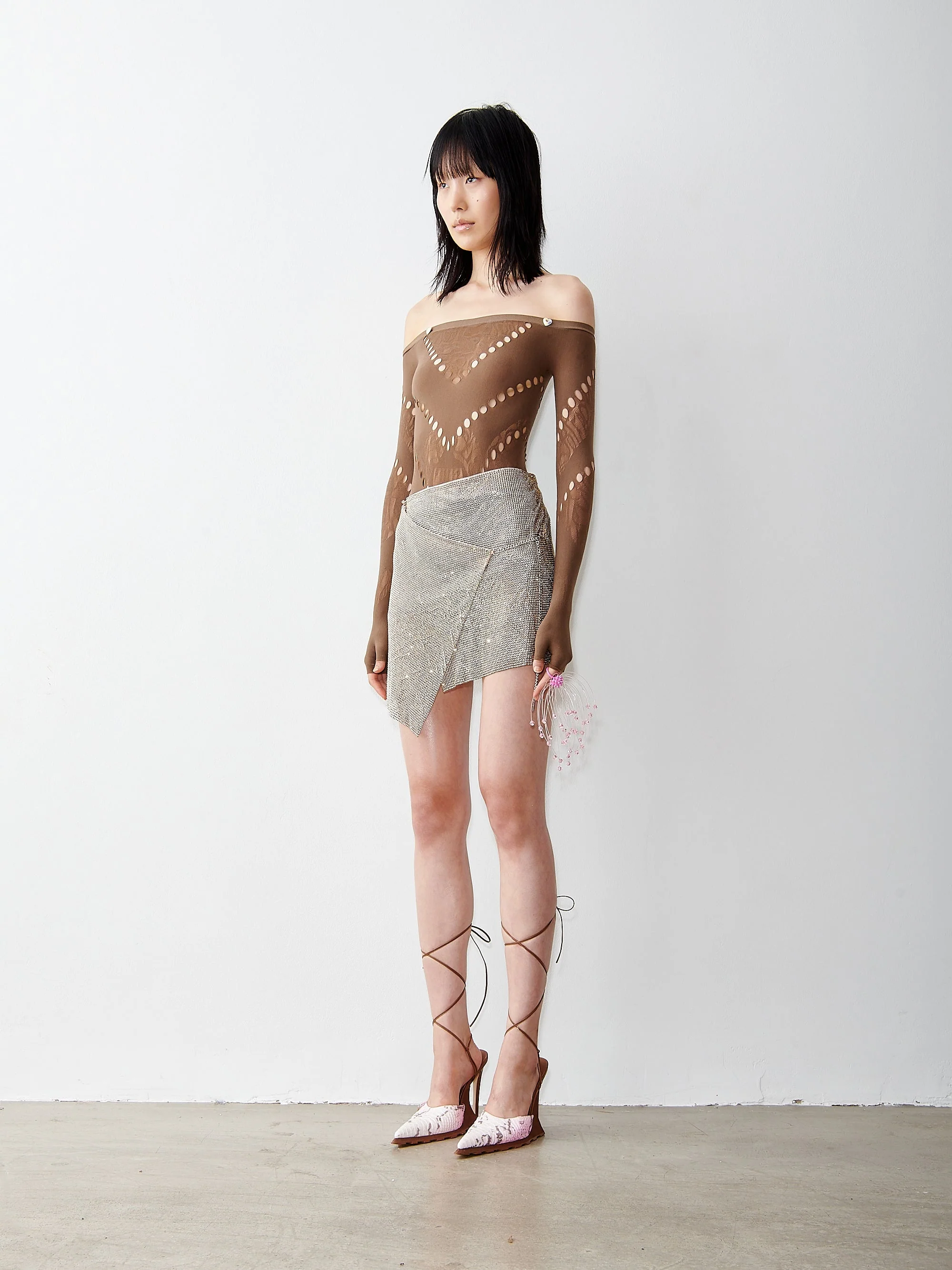 Rhinestoned Winona Skirt in Long Island - Image 4