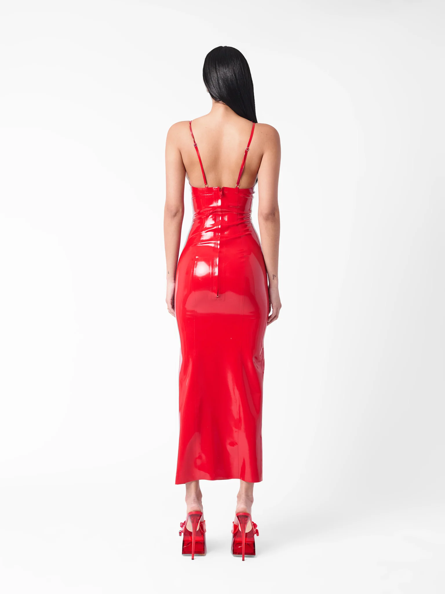 Roast Latex Dress Red - Image 3