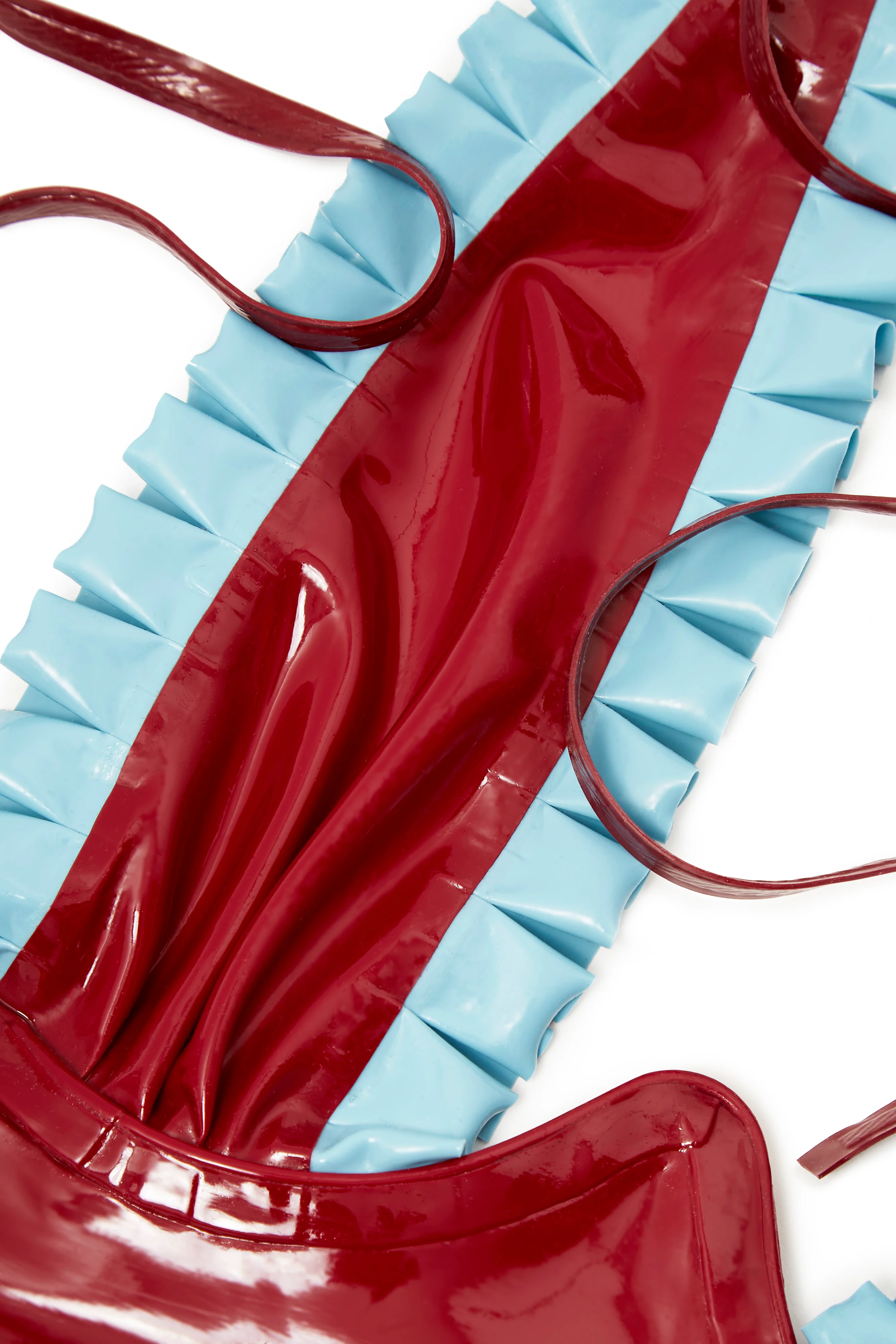 Salma Latex Bra Burgundy - Image 3