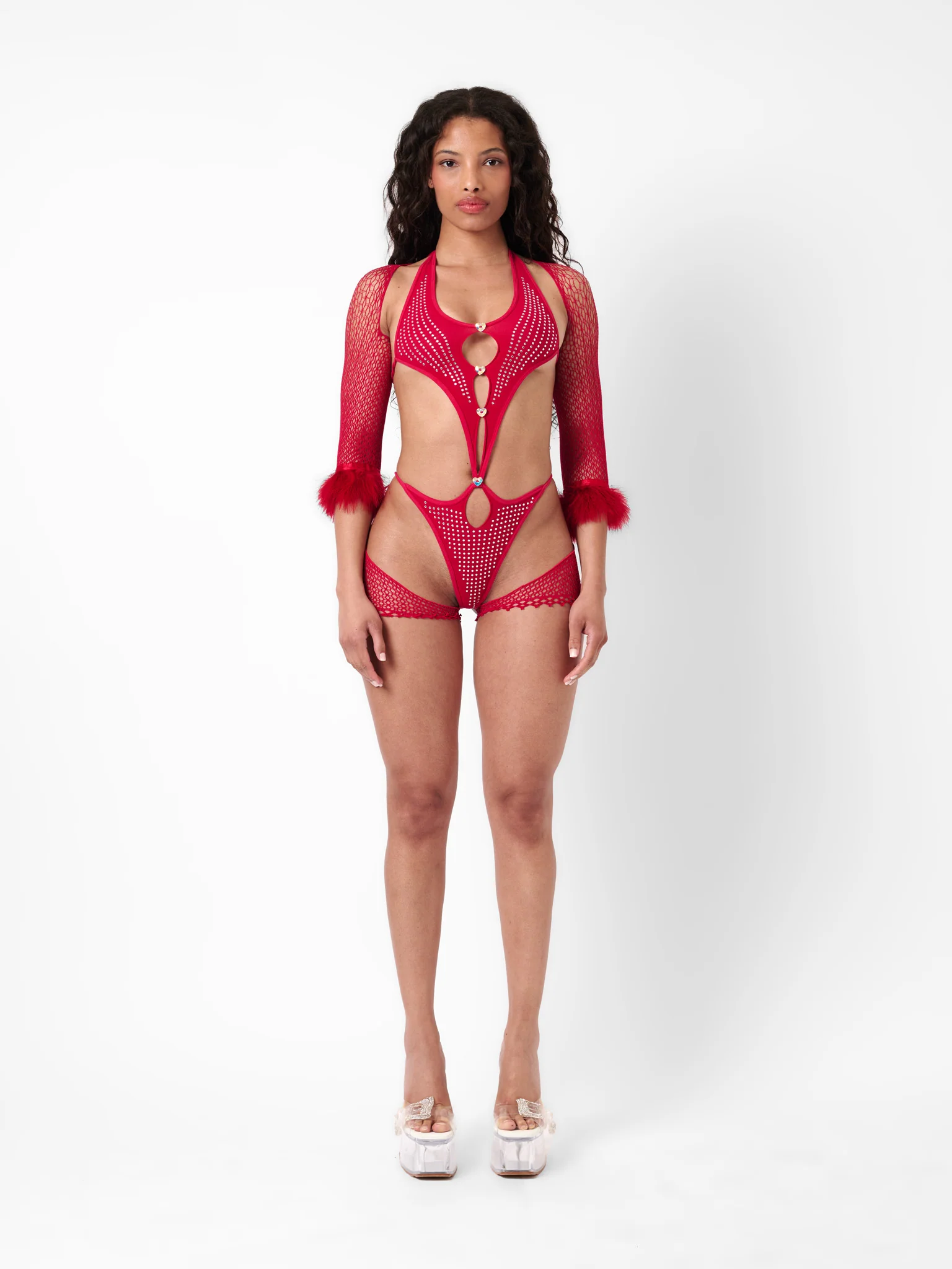 Skipper Playsuit Red