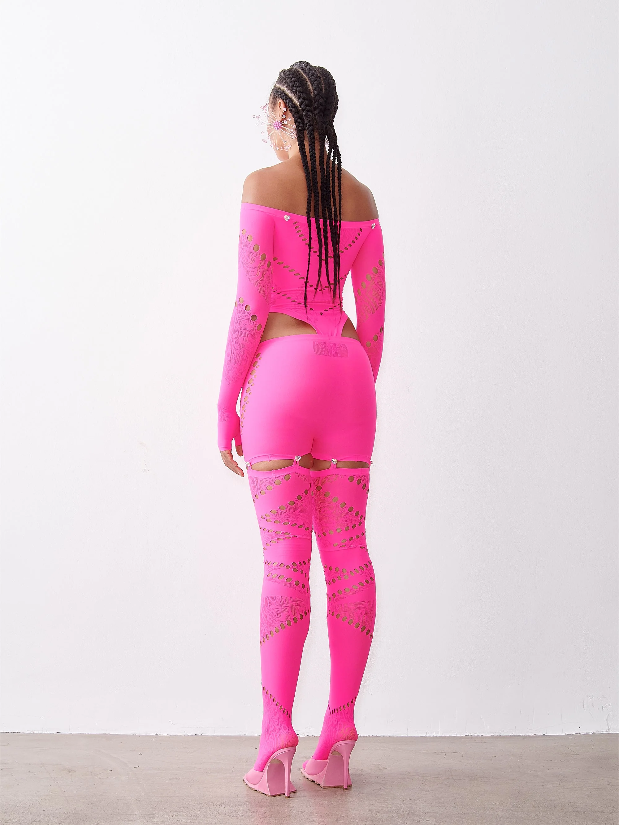 Sloane Leggings Shocking Pink - Image 3