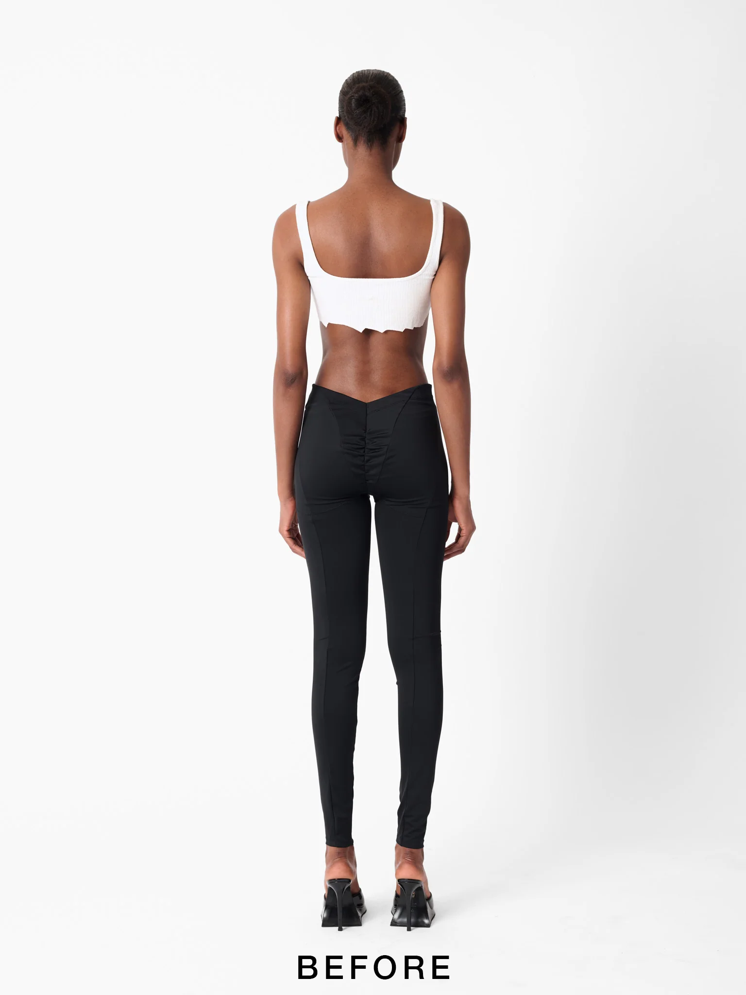 Stacy Padded Leggings Black - Image 4