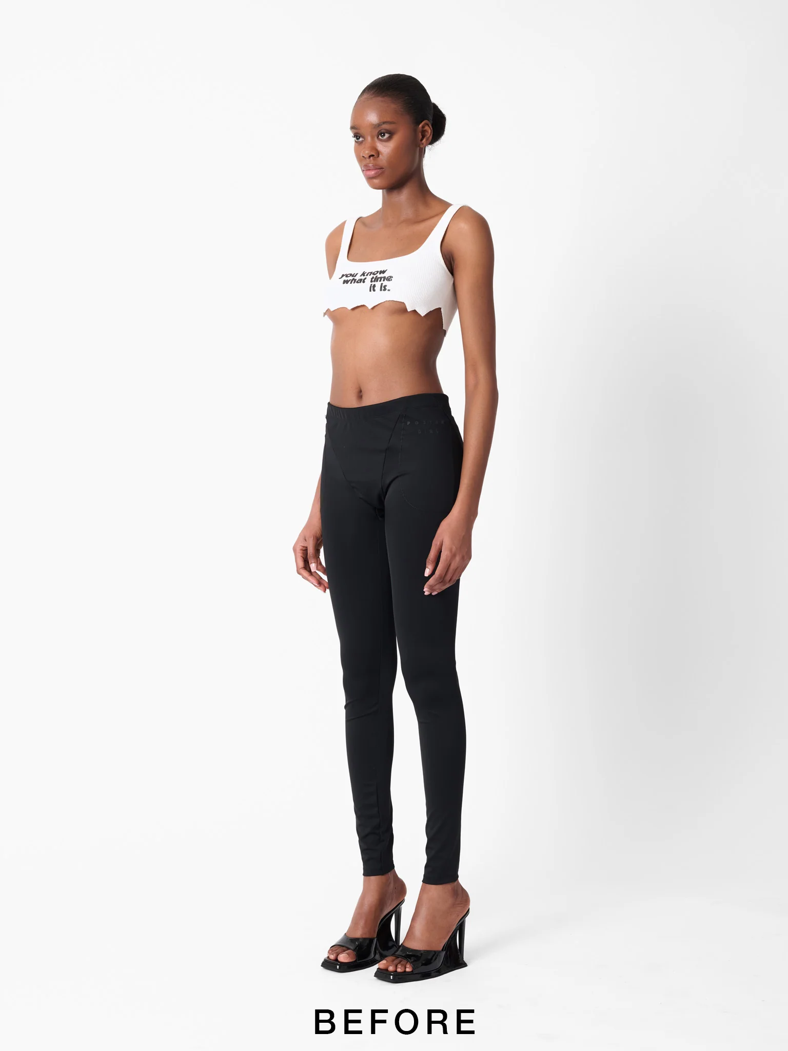 Stacy Padded Leggings Black - Image 5