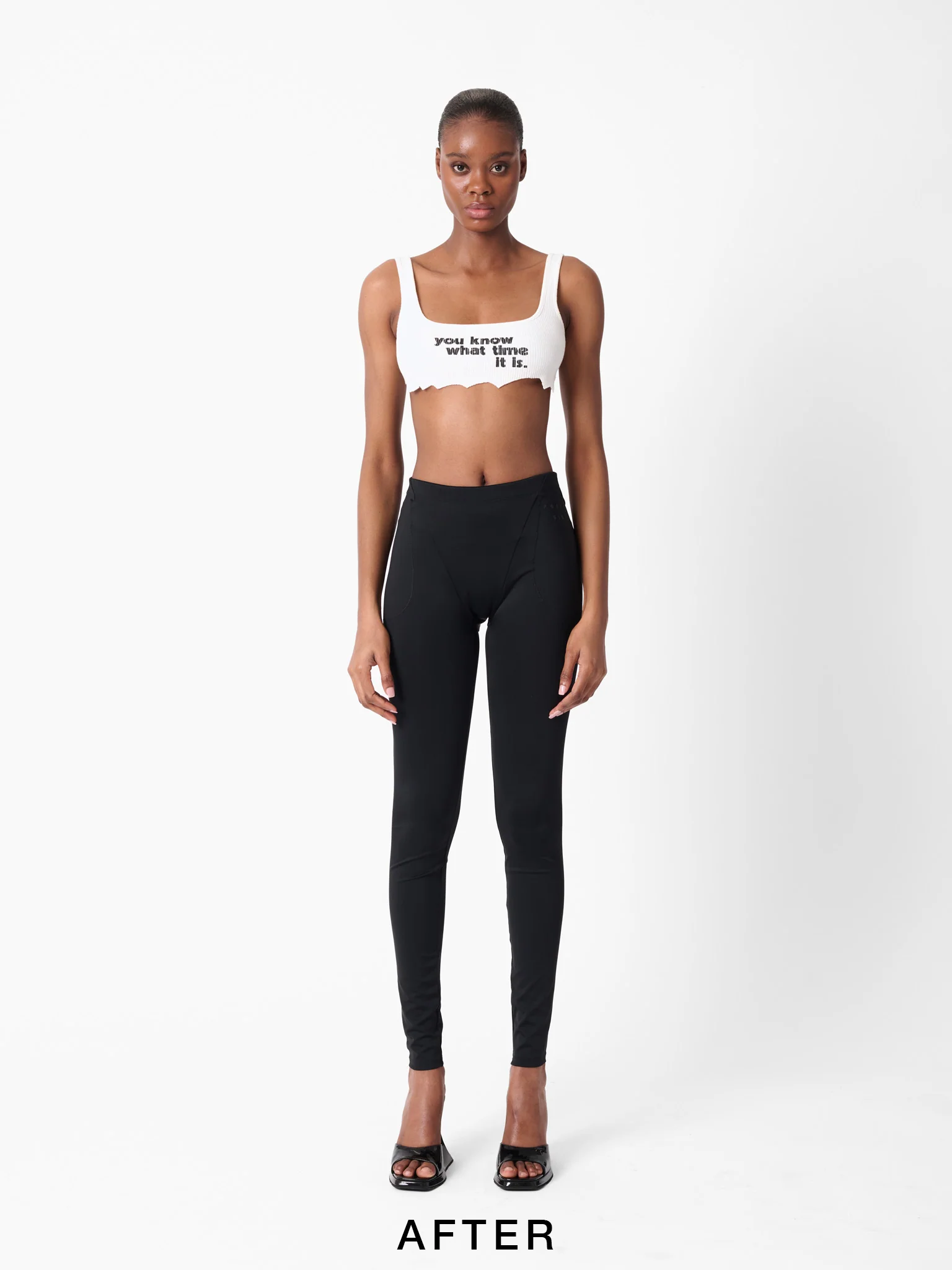 Stacy Padded Leggings Black - Image 8