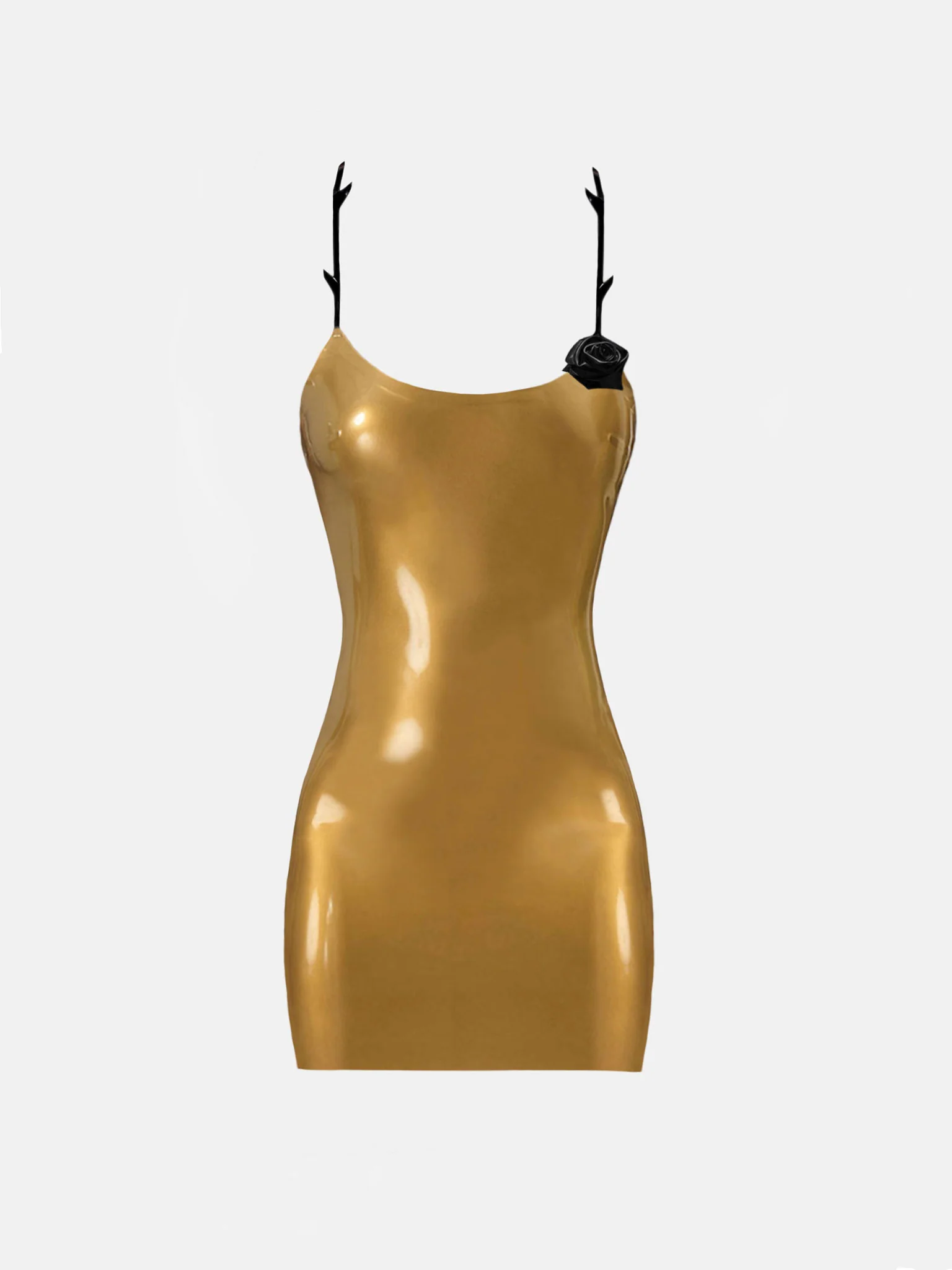 Thorn Latex Dress Gold - Image 7