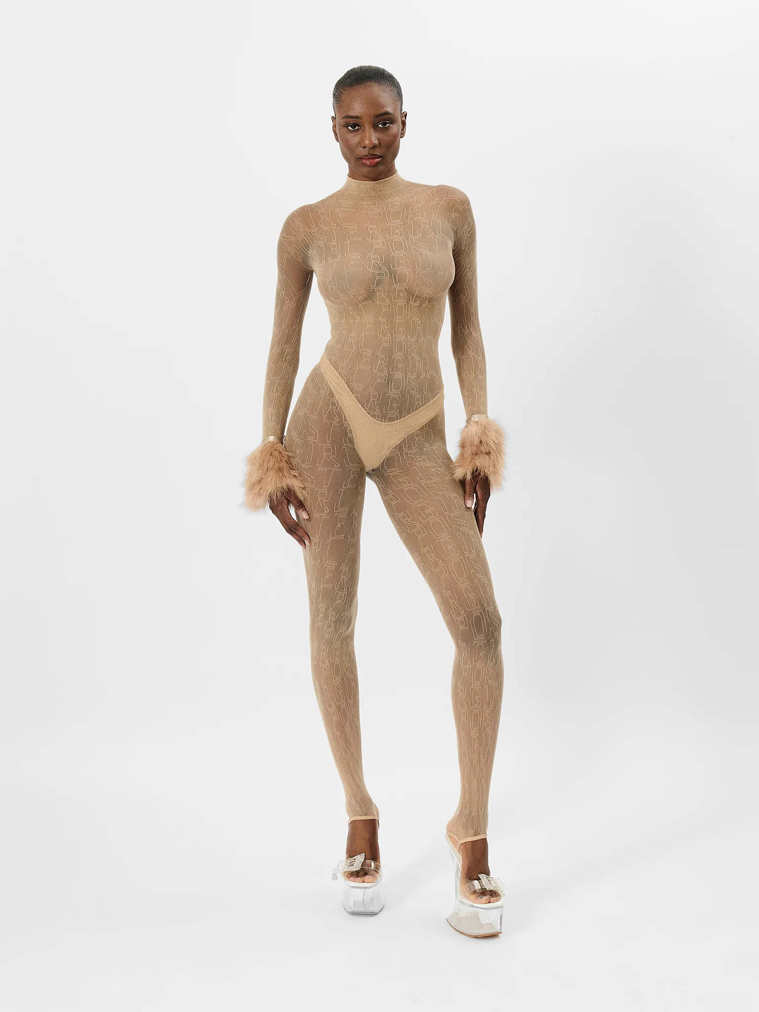 Trophy Jumpsuit Beige - Image 5