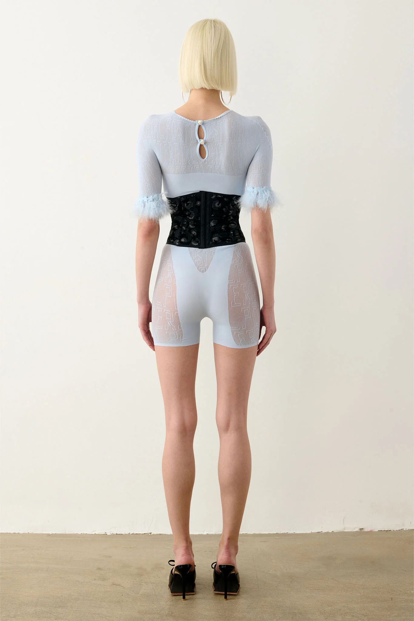 Waist Trainer Black Leopard Print - Image 3
