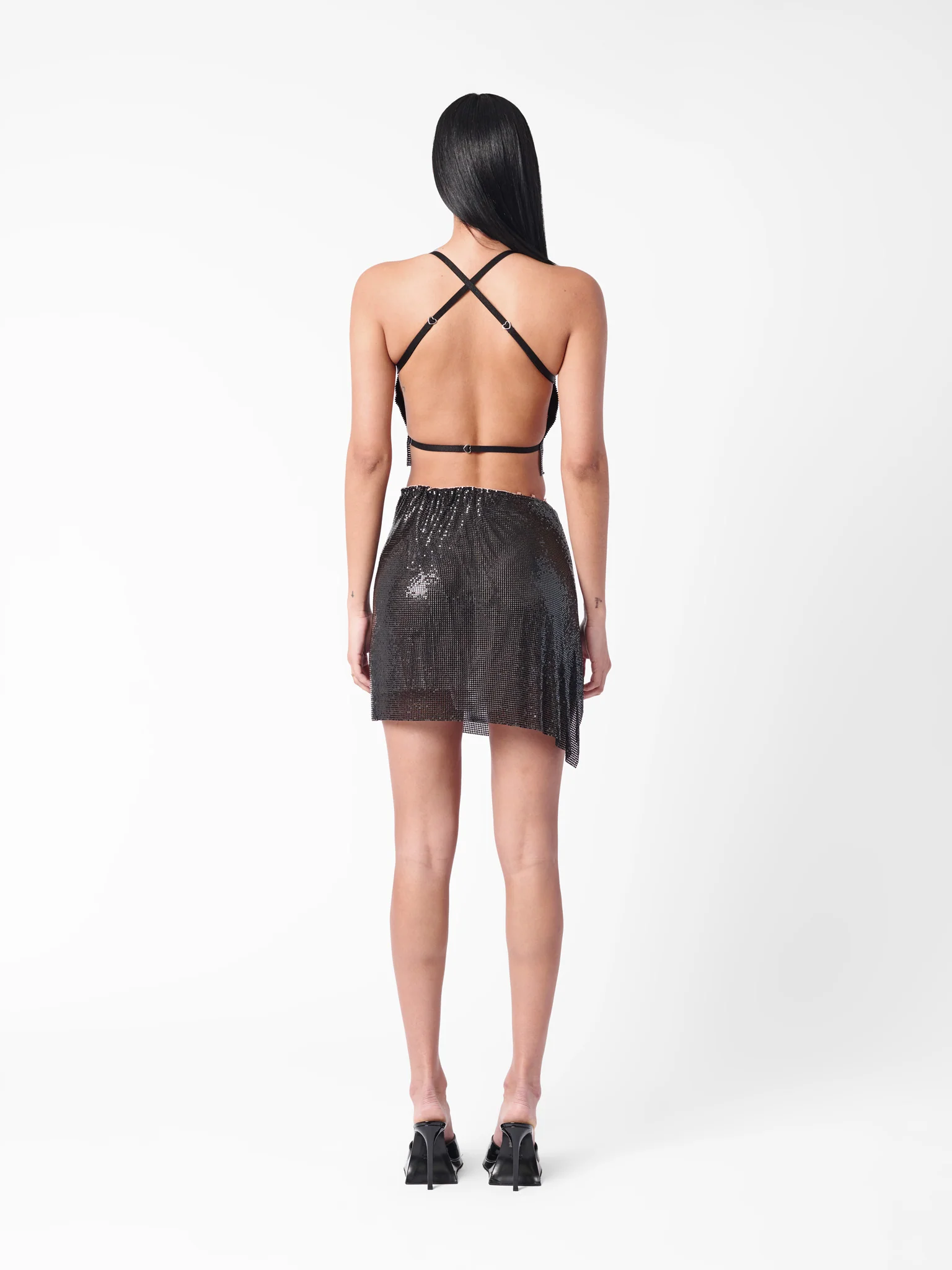 Winona Wrap Skirt Jet Black - Image 3